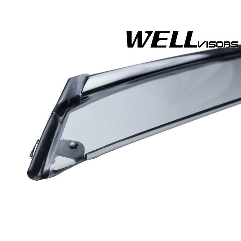 For BMW X5 F15 13-18 Chrome Trim Window Visor Guard Vent Deflector 